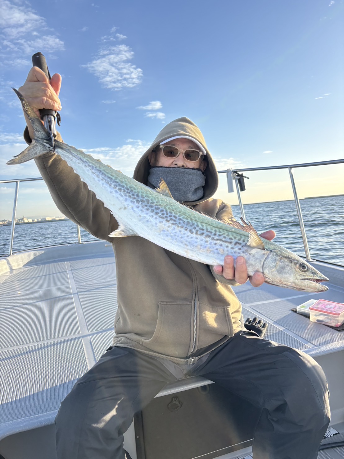 チャーター335 神戸港 サワラキャスティング